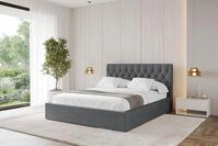 ALTDECOR Polsterbett RENO (Polsterbett mit Bettkasten und Lattenrost, Boxbett...