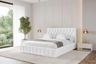 ALTDECOR Polsterbett LARO (Polsterbett mit Bettkasten und Lattenrost, Boxbett...