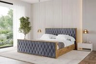 ALTDECOR Polsterbett ENZO5-Z (Polsterbett mit Bettkasten und Lattenrost,...