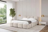 ALTDECOR Polsterbett KALA-v1 (Polsterbett mit Bettkasten und Lattenrost,...