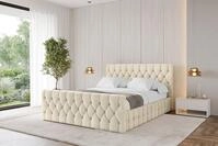 ALTDECOR Polsterbett LARO-Z (Polsterbett mit Bettkasten und Lattenrost, Boxbett...