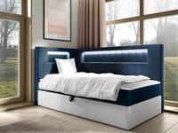 MIRJAN24 Boxspringbett Gold Junior 3 (mit Bettkasten, Polsterkopfteil und