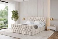 ALTDECOR Polsterbett LARO-Z (Polsterbett mit Bettkasten und Lattenrost, Boxbett...