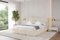 ALTDECOR Polsterbett ELVA (Polsterbett mit Bettkasten und Lattenrost, Boxbett...