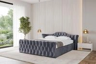 ALTDECOR Polsterbett ZORAN-Z-v1 (Polsterbett mit Bettkasten und Lattenrost,...