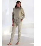 LASCANA Sweathose mit gl&auml;nzenden Foliendruck, Loungewear gr&uuml;n 40/42