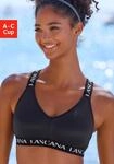 Sport-BH LASCANA ACTIVE, Damen, Gr. 75, Cup A, blau (schwarz), Trikot,...
