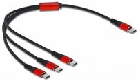 Delock DeLOCK USB Ladekabel, USB-C Stecker > 3x USB-C Computer-Kabel