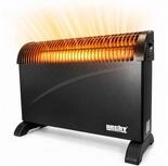 Hecht Konvektor Elektro Heizung 750-2000W 30m&sup3; mit Standf&uuml;&szlig;en, stufenloses