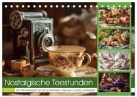 CALVENDO Wandkalender Nostalgische Teestunden (Tischkalender 2027 DIN A5 quer),