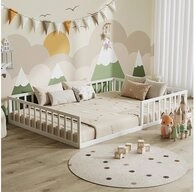 VitaliSpa&reg; Kinderbett Minno, Wei&szlig;, 205 x 145 cm ohne Matratze (1-tlg)