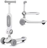 Chipolino Cityroller Bloomi 2 in 1, Laufrad-Funktion, Sitz, PU-Leuchtr&auml;der,...