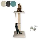 Rohrschneider Kratzbaum Katzen Kratzbaum Emmi 77 cm Echtholz Cordstoff beige,
