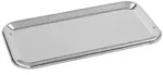 Schneider GmbH Servierplatte rechteckig aus Edelstahl, mit umgelegten Rand -...