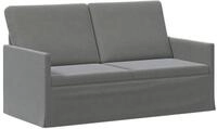 vidaXL Sofa 150 x 81 x 82 cm 2-Sitzer Sofa Dunkelgrau 150x81x82 cm Samt V, 1...