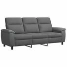 vidaXL Sofa 214 x 90 x 95 cm Sofa Dunkelgrau 214x90x95 cm Stoff, 1 Teile