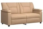 vidaXL Sofa 171 x 85 x 93 cm Sofa Cappuccino 171x85x93 cm Kunstleder, 1 Teile...