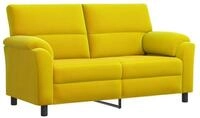 vidaXL Sofa 174 x 85 x 93 cm Sofa Gelb 174x85x93 cm Samt, 1 Teile