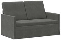 vidaXL Sofa 130 x 81 x 82 cm 2-Sitzer Sofa Dunkelgrau 130x81x82 cm Cordstoff, 1...