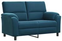 vidaXL Sofa 154 x 85 x 93 cm Sofa Blau 154x85x93 cm Samt, 1 Teile
