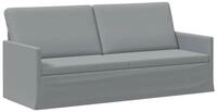 vidaXL Sofa 190 x 81 x 82 cm 3-Sitzer Sofa Hellgrau 190x81x82 cm Stoff, 1 Teile