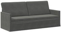 vidaXL Sofa 190 x 81 x 82 cm 3-Sitzer Sofa Dunkelgrau 190x81x82 cm Cordstoff, 1...