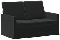 vidaXL Sofa 130 x 81 x 82 cm 2-Sitzer Sofa Schwarz 130x81x82 cm Samt V, 1 Teile