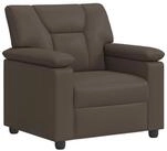 vidaXL Sessel 91 x 85 x 93 cm Sofa Grau 91x85x93 cm Kunstleder