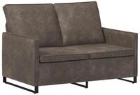 vidaXL Sofa 130 x 81 x 82 cm 2-Sitzer Sofa Dunkelgrau 130x81x82 cm...