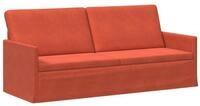 vidaXL Sofa 190 x 81 x 82 cm 3-Sitzer Sofa Rot-Orange 190x81x82 cm Cordstoff, 1...