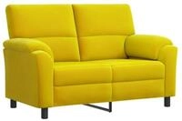 vidaXL Sofa 154 x 85 x 93 cm Sofa Gelb 154x85x93 cm Samt, 1 Teile