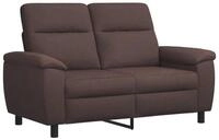 vidaXL Sofa 158 x 90 x 95 cm Sofa Dunkelbraun 158x90x95 cm Stoff, 1 Teile