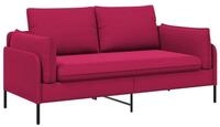 vidaXL Sofa 188 x 81 x 89 cm 2-Sitzer Sofa 2-Sitzer Weinrot 188x81x89 cm Samt, 1