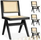 tectake Esszimmerstuhl Holzstuhl im Boho-Stil, Belastbarkeit 120 kg, 48,5 x...
