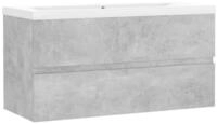 vidaXL Waschbeckenunterschrank Waschbeckenschrank Einbaubecken Betongrau