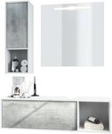 Vladon Badm&ouml;bel-Set La Costa, (Badezimmer-Set mit 1 H&auml;ngeschrank, 1...