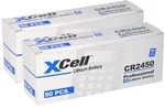 XCell 100x CR2450 Lithium-Knopfzelle 3V / 620mAh (20x 5er Pack) Knopfzelle