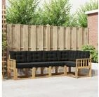 vidaXL Gartenlounge-Set vidaXL Outdoor-Sofagarnitur 5 stk. Wei&szlig; und Schwarz