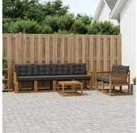 vidaXL Gartenlounge-Set vidaXL Outdoor-Sofagarnitur 7 stk. Nat&uuml;rlich und...