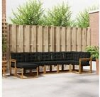 vidaXL Gartenlounge-Set vidaXL Outdoor-Sofagarnitur 7 stk. Nat&uuml;rlich und...