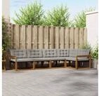vidaXL Gartenlounge-Set vidaXL Outdoor-Sofagarnitur 5 stk. Nat&uuml;rlich und...