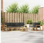 vidaXL Gartenlounge-Set vidaXL Outdoor-Sofagarnitur 7 stk. Wei&szlig; und Anthrazit