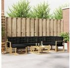 vidaXL Gartenlounge-Set vidaXL Outdoor-Sofagarnitur 8 stk. Wei&szlig; und Schwarz