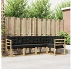 vidaXL Gartenlounge-Set vidaXL Outdoor-Sofagarnitur 5 stk. Wei&szlig; und Schwarz