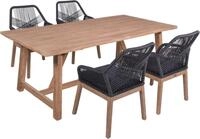 Garden Pleasure Garten-Essgruppe OAKLAND/POMONA, (Set, 9-tlg), mit Polsterung