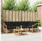 vidaXL Gartenlounge-Set vidaXL Outdoor-Sofagarnitur 6 stk. Wei&szlig; und Schwarz