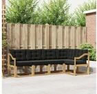 vidaXL Gartenlounge-Set vidaXL Outdoor-Sofagarnitur 5 stk. Wei&szlig; und Schwarz