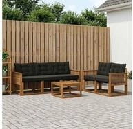 vidaXL Gartenlounge-Set vidaXL Outdoor-Sofagarnitur 6 stk. Nat&uuml;rlich und...