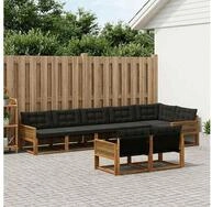vidaXL Gartenlounge-Set vidaXL Outdoor-Sofagarnitur 8 stk. Nat&uuml;rlich und...
