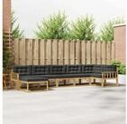 vidaXL Gartenlounge-Set vidaXL Outdoor-Sofagarnitur 7 stk. Wei&szlig; und Anthrazit